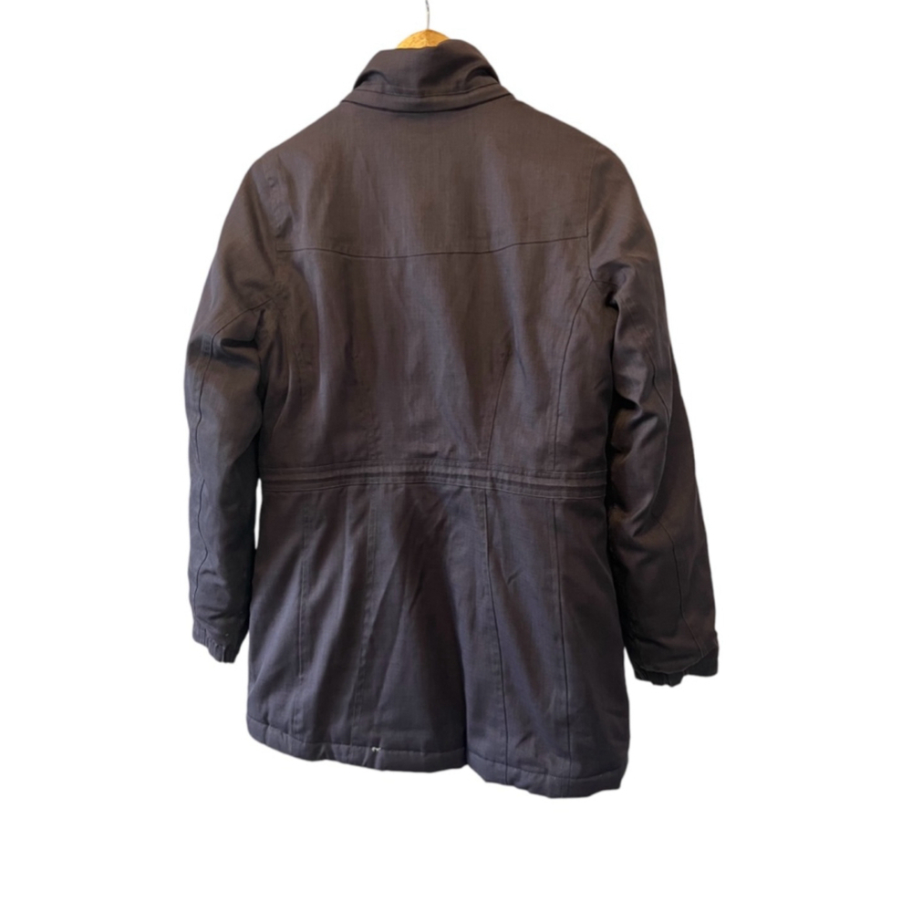 EDDIE BAUER Down Filled Purple Long Fit Zip Up Winter Jacket Coat XS - Picture 3 of 9